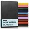Harbor Desk Weekly Planner 2026 - Calendar Planner and Notebook, Durable Faux Leather, 192 Pages, Softcover & Book Bound - 8 x 5.5 "